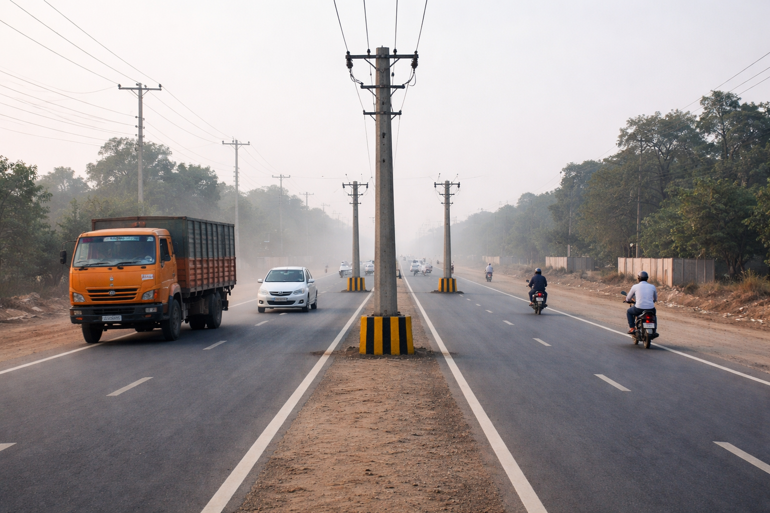 This Road Can Kill You 😱 Unnao Electric Pole in Middle of Road Goes Viral!